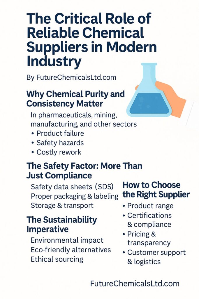 The Critical Role of Reliable Chemical Suppliers in Modern Industry